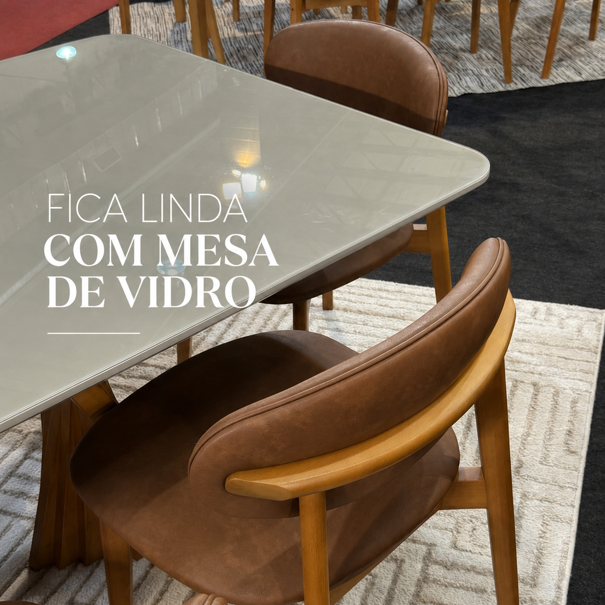 anis 124 costas fica linda com mesa de vidro